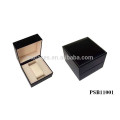 black leather watch box for single watch